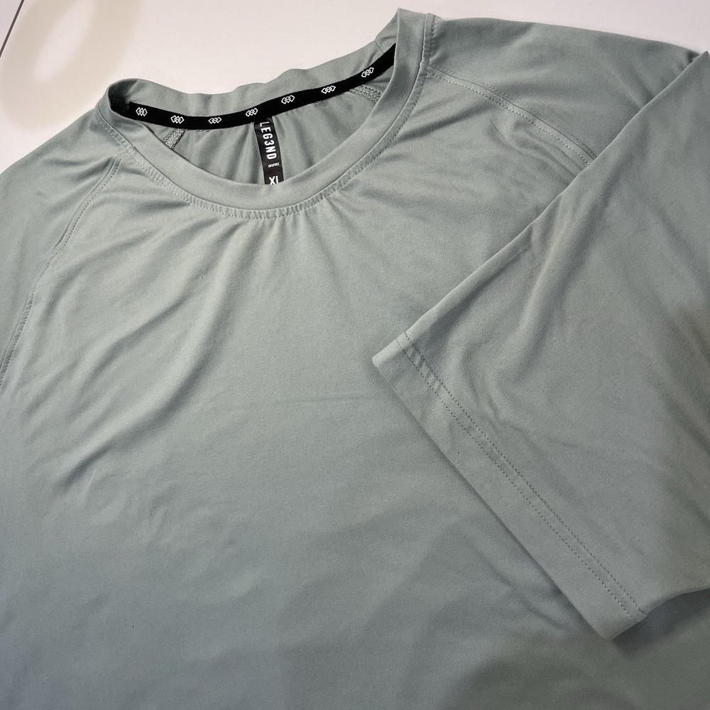 Leg3nd Performance T Shirt Tee‎ Crewneck Mens XL Athleisure Green Gym Workout